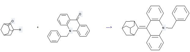 9(10H)-Acridinone,10-(phenylmethyl)- can be used to produce 9-adamantan-2-ylidene-10-benzyl-9,10-dihydro-acridine by heating
